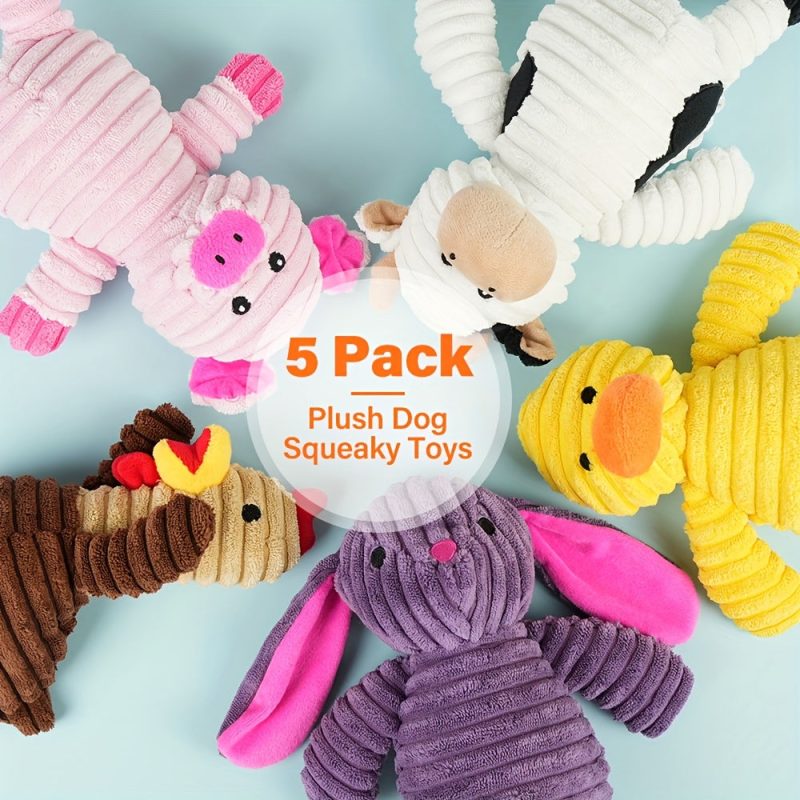 [Value Bundle] Plush Dog Squeaky Toys | Pack Of 5 | For Small Medium Large Dogs - Image 6