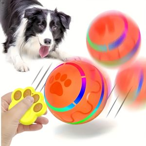2025 New Remote control and automaticBall Shaky Toy for Dogs, Upgrade Interactive Dog Ball, Pet Bounce Ball, Vibrating Dog Ball, Automatic Moving Dog Toy Ball, USB Rechargeable Shaking Pet Ball