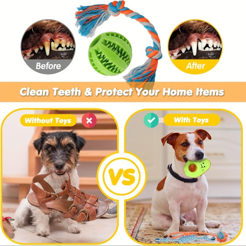 25pcs Luxury Dog Chew Toys for Puppy, Dog Toys with Ropes Puppy Chew Toys, Treat Ball And Squeaky Puppy Toys for Teething Small Dogs - Image 4