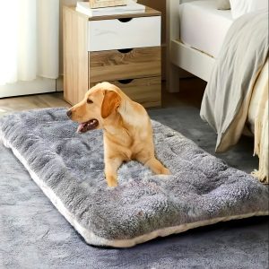 Extra Large Plush Dog Bed Sofa Cat Nest Dog Cage Mat, Thickened Super Soft Polyester Pet Mat, Suitable for Small, Medium and Large Cats and Dogs - Cute Rectangular Sofa
