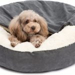 [Machine Washable Non-Slip Pet Bed] 1pc Cozy Pet Sack Bed with Hood - Plush Velvet Dog Cat Cave Cuddler, Polyester Fiber Fill, Non-Slip Bottom, Machine Washable, Calming Pet Bed for Small to Medium Dogs and Cats