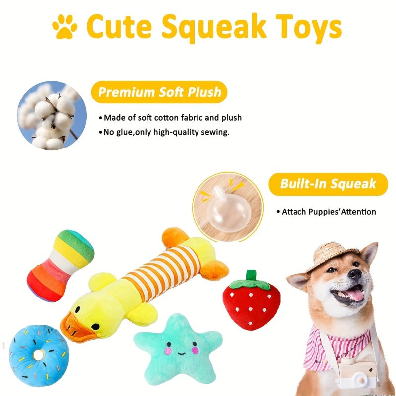 25pcs Set Of Dog Toys, Chew Toys For Dogs, Used For Cleaning And Teeth Cleaning, Sound Toys For Dogs, Therapeutic Dispenser Balls, Tug Of War Toys, Teething Toys For Dogs, Dog Rope Toy Set, Suitable For Dogs To Dogs - Image 4
