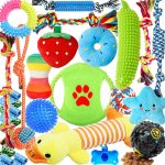25pcs Set Of Dog Toys, Chew Toys For Dogs, Used For Cleaning And Teeth Cleaning, Sound Toys For Dogs, Therapeutic Dispenser Balls, Tug Of War Toys, Teething Toys For Dogs, Dog Rope Toy Set, Suitable For Dogs To Dogs